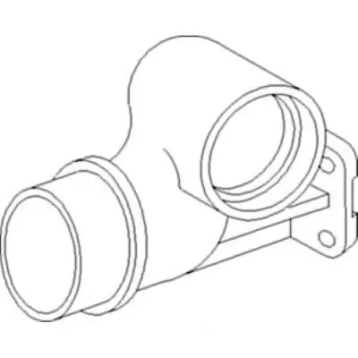 White & MF 4 1/2in Exhaust Elbow