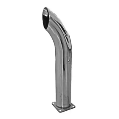 John Deere A Chrome Curved Stack w/ Dent
