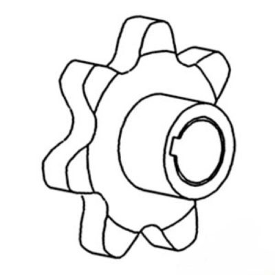 Clean Tailing Auger Sprocket