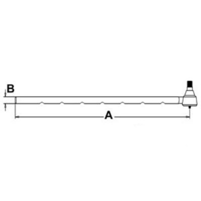 Long Left Hand Outer Tie Rod