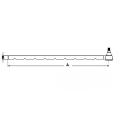 Long Tie Rod - Bottom Notches