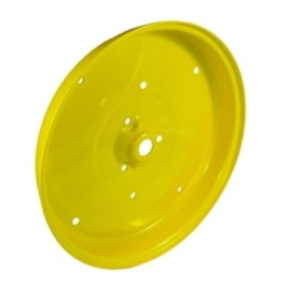 Gauge Wheel Half 4.5in x 16in  Yellow, 7 Hole