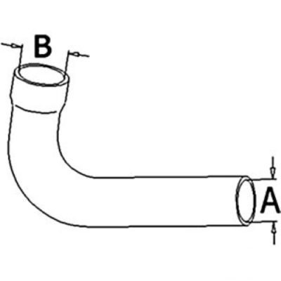 Allis Chalmers Diesel D17 & Gas D19 Upper Radiator Hose