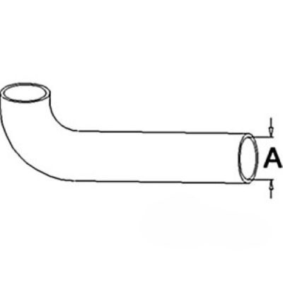 Case 2090, 2094, 2290, 2294 Upper Radiator Hose