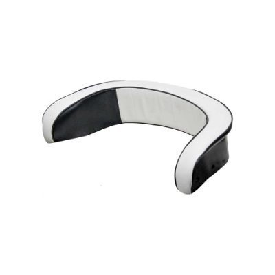 IH 806 Pleated Large Backrest Cushion, B&W Vinyl - Original