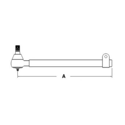 Tube, Tie Rod w/ Ball Joint End - Massey Ferguson 245 & 285