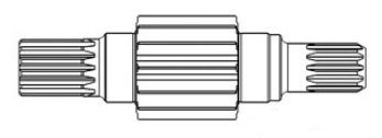 BULL PINION LEFT HAND BRAKE SHAFT