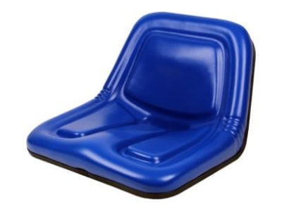 Deluxe High-Back Blue Steel Pan Seat