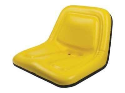 Deluxe High-Back Yellow Steel Pan Seat