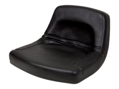 Low Back Black Steel Pan Seat