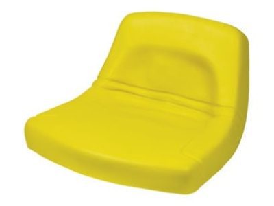 Low Back Yellow Steel Pan Seat