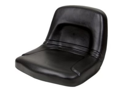 High Back Black Steel Pan Seat