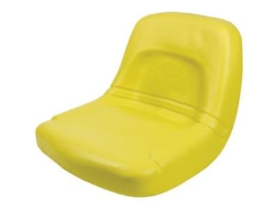 High Back Yellow Steel Pan Seat