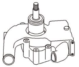Oliver & MF Water Pump
