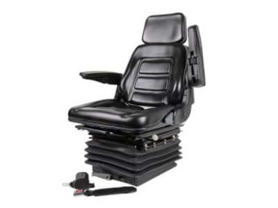 Full Adjustment Seat with  Suspension, Vinyl, Black
