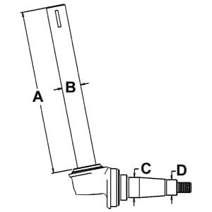 Row Crop Spindle 360407R91 (LH)