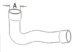 CASE-IH LOWER RAD HOSE, 460 & 606
