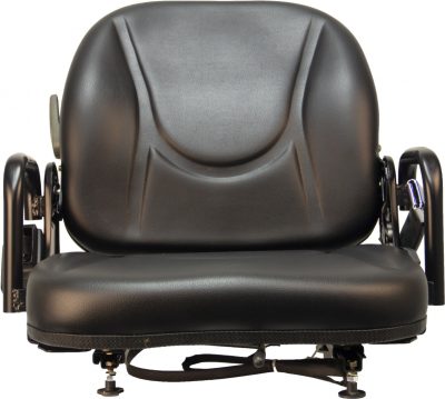 Fold-Down Back Seat, Hip Restrnt, Lap Belt, Slides, black vinyl