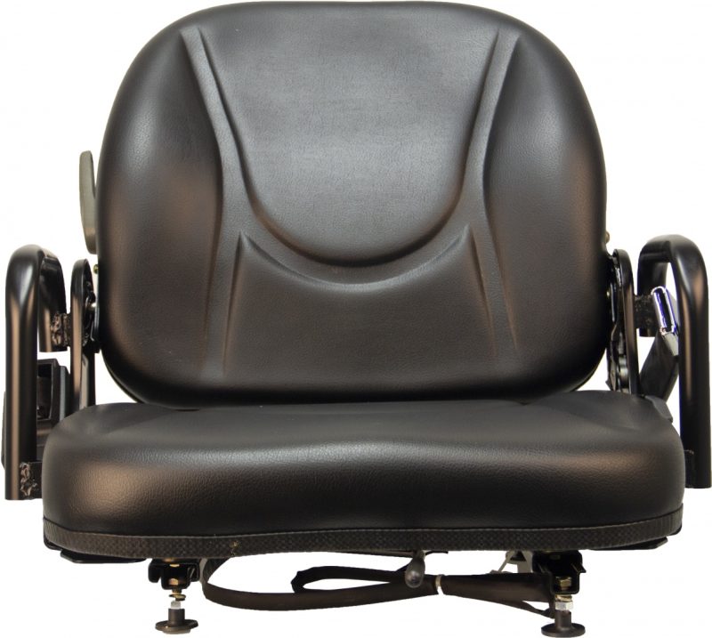 Fold-Down Back Seat, Hip Restrnt, Retr. Belt, OPS, Slides, black vinyl