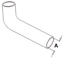 CUB 154 LO BOY UPPER RADIATOR HOSE