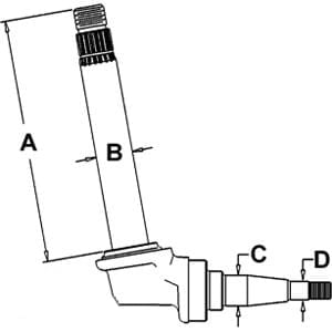 Spindle 405427RH (LH/RH)