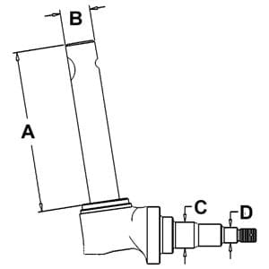 Spindle 405838RH (LH/RH)