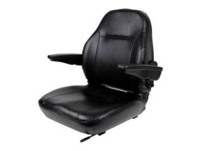 Heavy Duty Black Premium Vinyl High-Back Seat