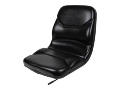 Contoured Steel Pan Seat, Hip Restraints, RSB, Slides, Heavy Duty Black Vinyl