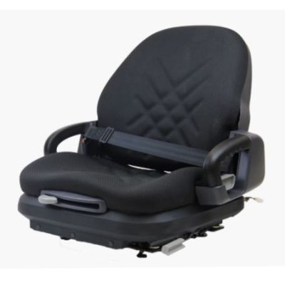 Low Profile Suspension Heavy Duty Seat, Hip Restraints, OPS, Document Pouch, Slides, Seat Belt, Fabric, Studs @ 11x11