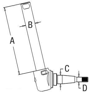 Spindle 508572MH (LH/RH)