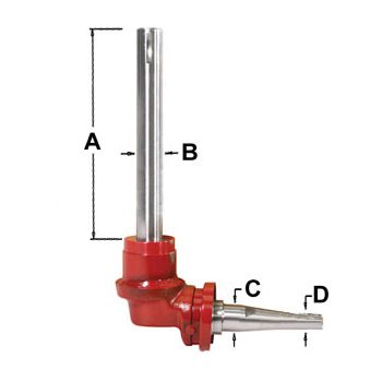 Row Crop Spindle 51699DE (LH)