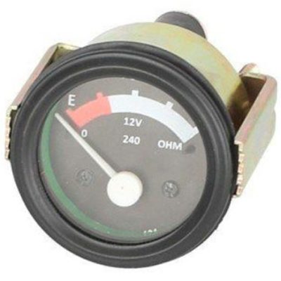 MF 12 Volt Fuel Gauge, Black Bezel