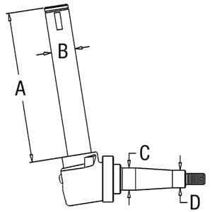 Spindle 70237434H (LH/RH)