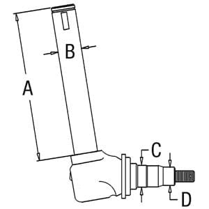 Spindle 70272281H (LH/RH)