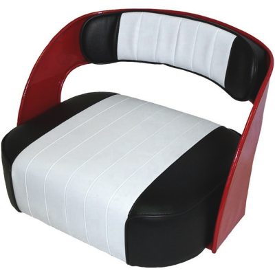 IH 340 Deluxe Utility Seat Assembly, B&W Vinyl - Original