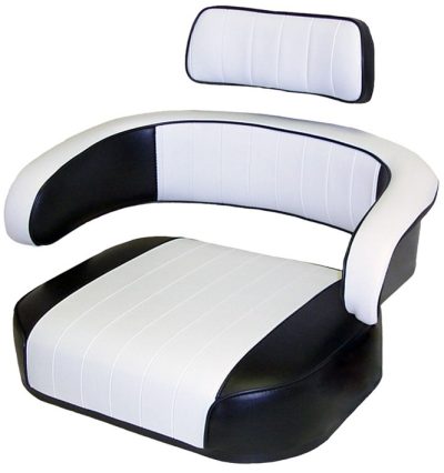 IH Black & White Vinyl Pleated Seat Kit