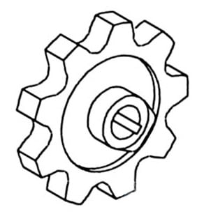 Clean Tailing Auger Sprocket