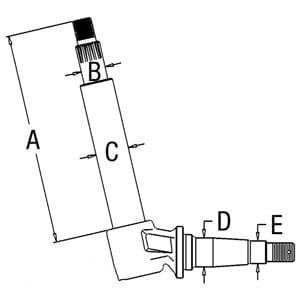 Spindle A176152H (LH/RH)
