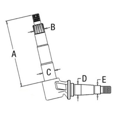 Spindle A57443H (LH/RH)