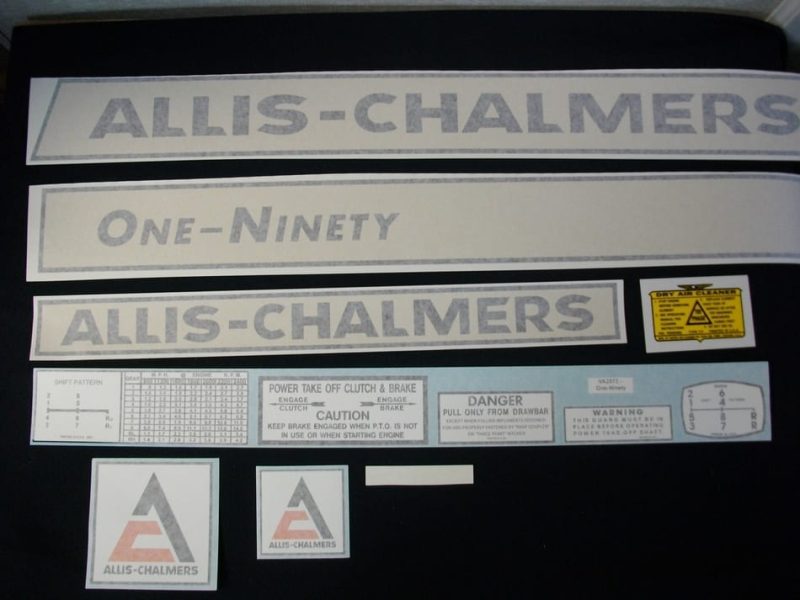 AC ONE NINETY DECAL SET