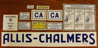 AC CA BLUE DECAL SET