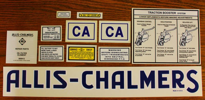 AC CA BLUE DECAL SET