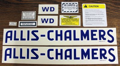AC WD BLUE DECALS