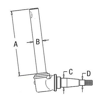 Spindle AR103471 (LH/RH) Replaces AR52860