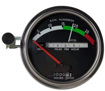 JD Red Needle Syncro Tachometer