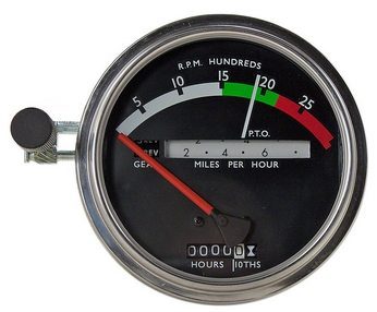 JD Red Needle Power Shift Tachometer