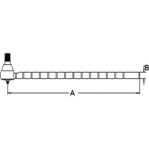 Long Outer Tie Rod 15 Grooves