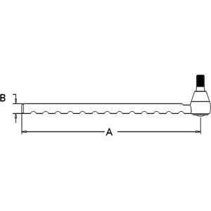 Long Outer Tie Rod 13 Notches
