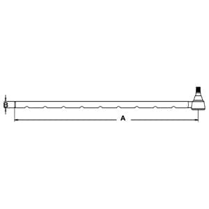 Long Tie Rod - Bottom Notches
