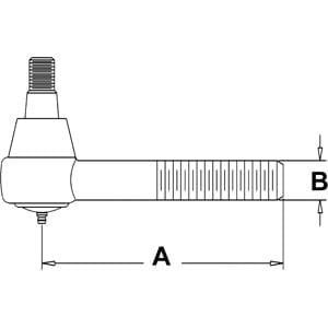 Short Tie Rod Right Hand Thread